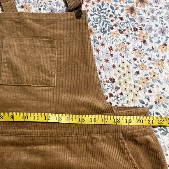 Umgee Tan Corduroy Overall Dress - Picture 5 of 7